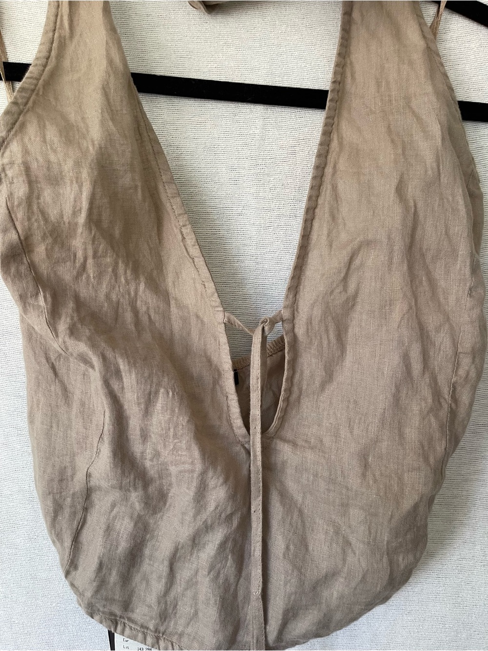 Patrizia Pepe linen halter top size 44 new w/ tags Made in Italy